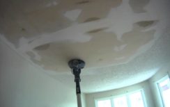 after removing texture coated ceiling