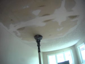 after removing texture coated ceiling